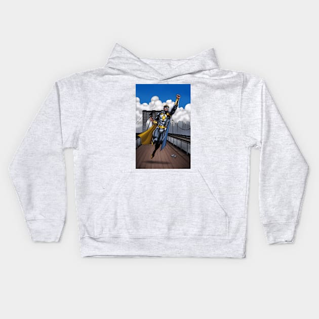 Liberty Brooklyn Bridge (Day) Kids Hoodie by Atlas Studios-Daniel Kalban